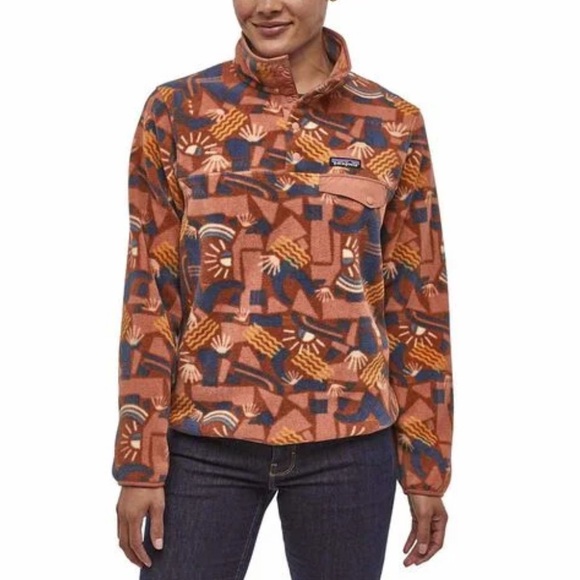 Patagonia Synchilla Canyon Block Big Sisu Aztec Snap-T Fleece Size Small - Picture 3 of 8